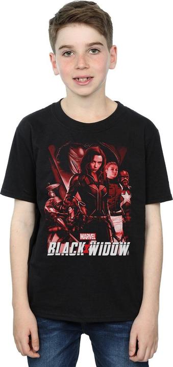 Produktbild Black Widow Movie Red Group TShirt Jungen (152, 158)