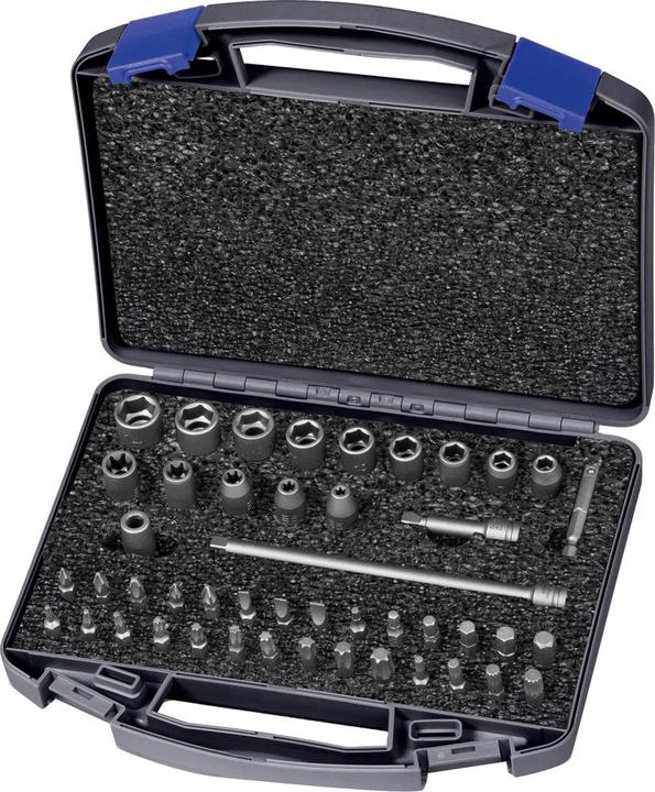 Immagine prodotto ASW Set di prese elettriche 700 KS 46 OL 46 pezzi 1/4 ″ 6-KT./E/slot/PH/PZD/i6-KT./T/XZN (14 mm)