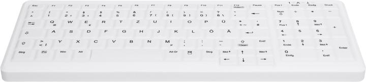Actual product image Active Key AK-C7000F-UVS-W/GE Keyboard USB + PS/2 White (DE, Cable)