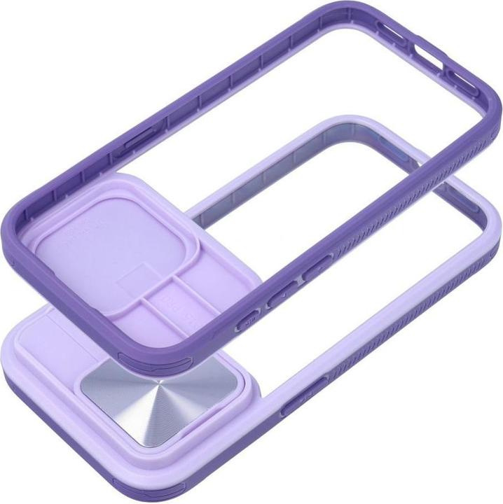 Actual product image OEM Back panel cover SLIDER case for IPHONE 12 Pro Max purple (Apple iPhone 12 Pro Max)