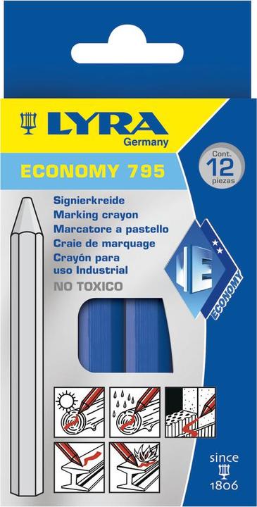 Produktbild Fortis Signierkreide, blau (Blau, 1 x)