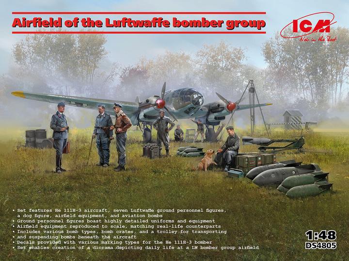 Produktbild ICM Airfield of the Luftwaffe bomber group
