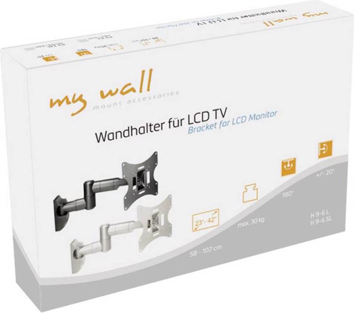 Actual product image myWall H 9-6 SL TV wall bracket 58.4 cm (23" 106.7 cm (42" Ne (Wall, 42.01", 30 kg)