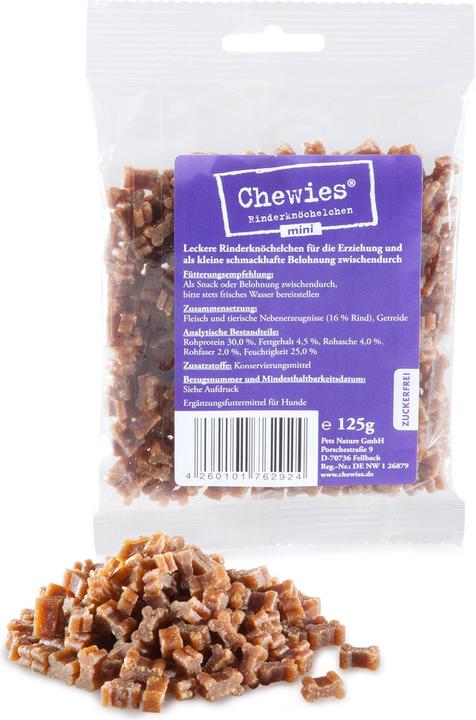 Produktbild Chewies Mini Knöchelchen (Adult, 12 Stk., 125 g)
