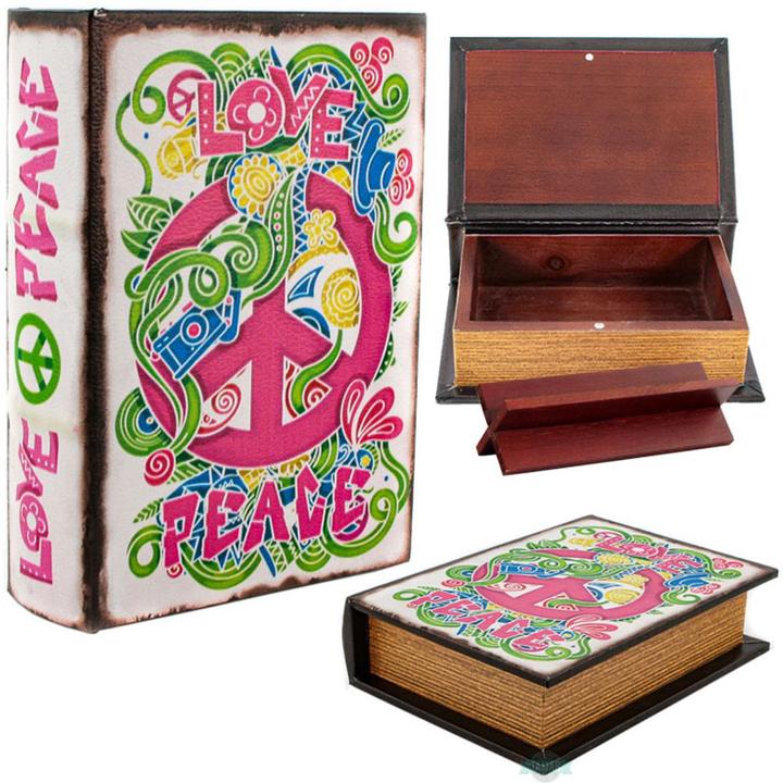 Immagine prodotto Tamar Libro Stash Piccolo Amore e Pace (18 x 13 x 5 cm, 1.17 l)