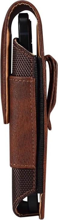 Image du produit Cover-Discount Nylon - Cuir Sacoche ceinture avec porte carte marron / L