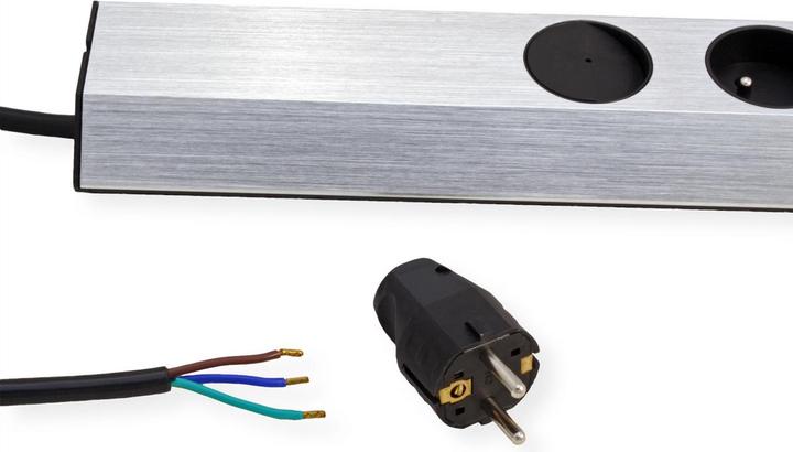 Actual product image Bachmann CASIA socket strip, 4-way, UTE, switch (4 x, CEE 7/3, CEE 7/5, 2 m)