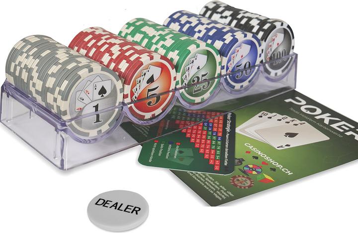 Produktbild Casinoshop Pokerchip Set mit Zahlen