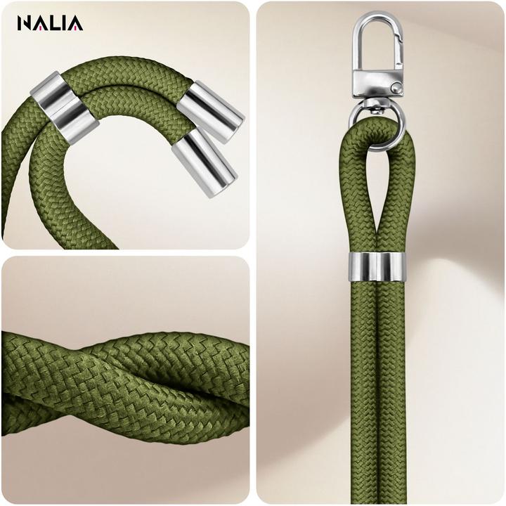 Actual product image Nalia HoldMe Lanyard Handykette – Universal Trageband für Smartphones - Verstellbar, Soft & Elastisch