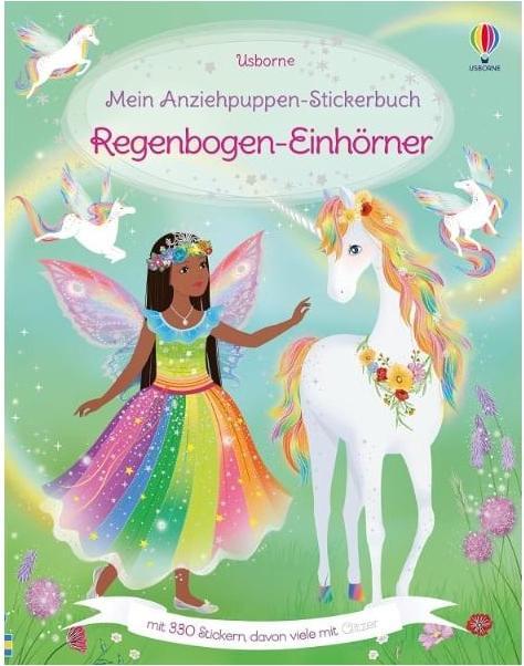 Produktbild Mein Anziehpuppen-Stickerbuch: Regenbogen-Einhörner
