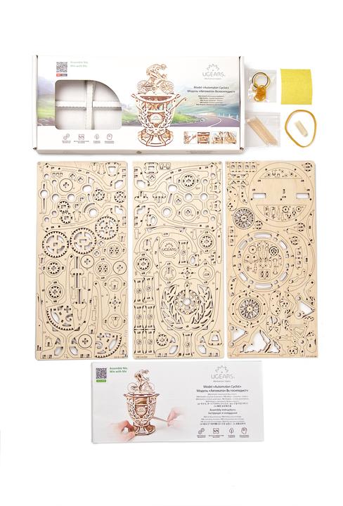 Actual product image Ugears Automaton Cyclist
