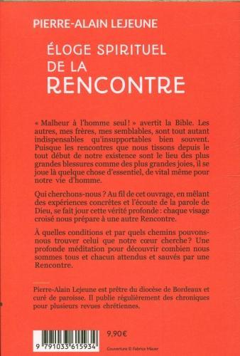 Produktbild Éloge spirituel de la rencontre (Französisch, Lejeune Pierre-Alain, 2024)