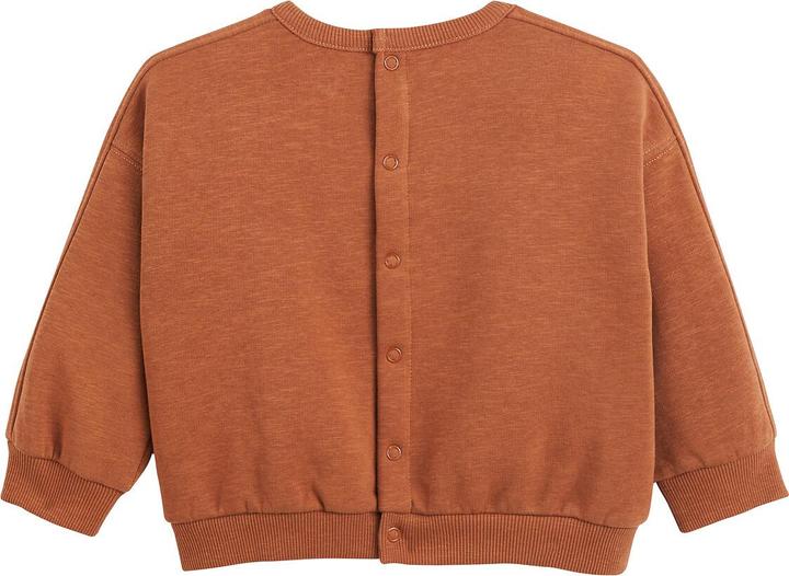 Actual product image La Redoute Collections Sweatshirt with round neck and press stud placket (60)