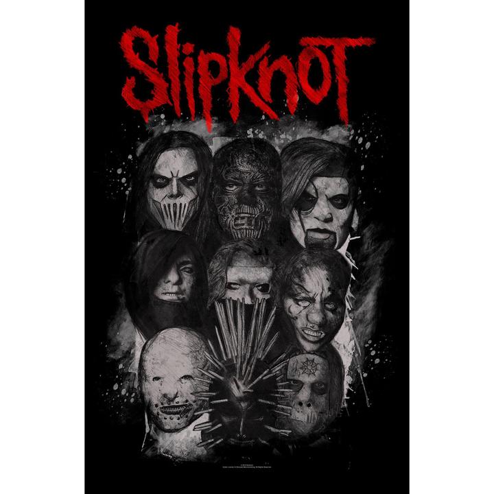 Immagine prodotto Slipknot Poster tessile delle maschere