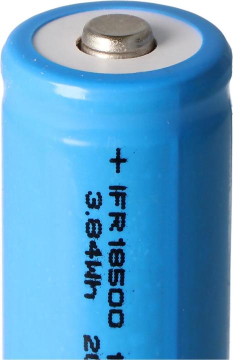Immagine prodotto AccuCell Batteria 18500 Li-FePo4 / 2 pezzi. (2 pz., 1000 mAh, Batteria + Caricabatterie)