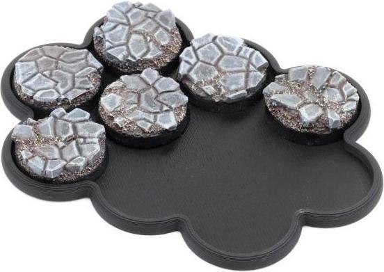 Actual product image Tabletop-Art Movement Tray Rounded Edge 25 mm 10 s Cloud - Black