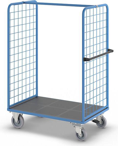 Produktbild eurokraft pro Etagenwagen mit Gitter-Seitenwänden (500 kg)