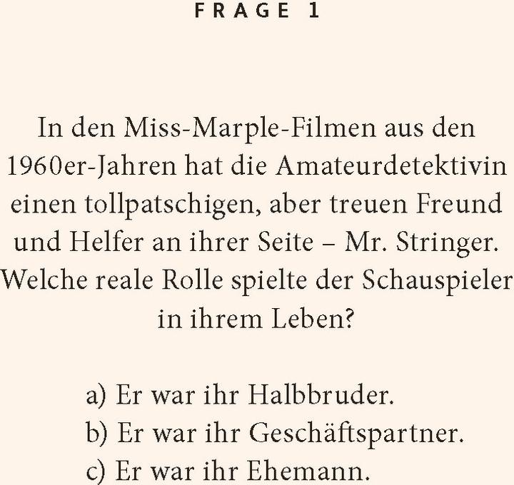 Nutritional values and ingredients Famous detectives quiz (German)