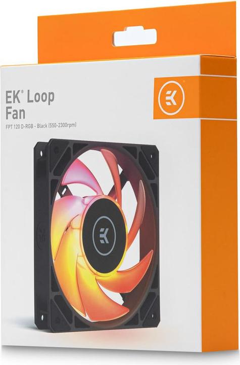 Immagine prodotto EKWB EK Loop Fan FPT 120D-RGB 550-2300 bk 3831109897546 (120 mm, 1 x)