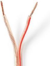 Actual product image Nedis Speaker cable | 2x 2.50 mm² | copper | 25.0 m | round | PVC | transparent | roll (25 m, 2.50 mm²)