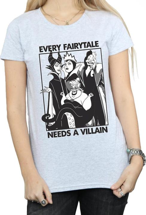 Immagine prodotto Disney Maglietta donna/donna Ogni fiaba ha bisogno di un cattivo (S)