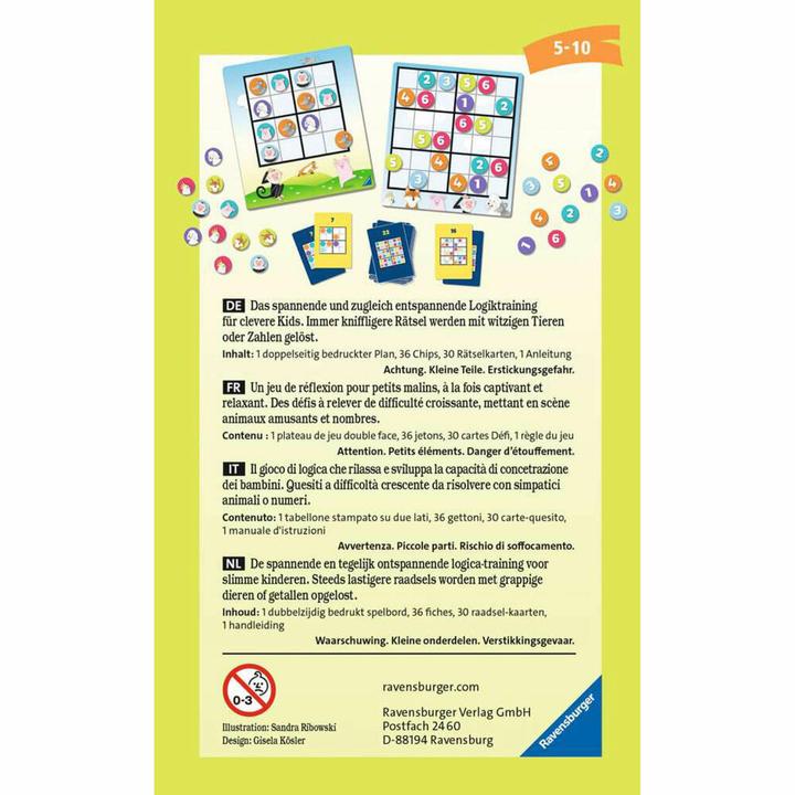 Image du produit Ravensburger Sudoku (Allemand, Néerlandais, Français, Multilingue, Italien)