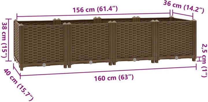 Actual product image VidaXL Hochbeet