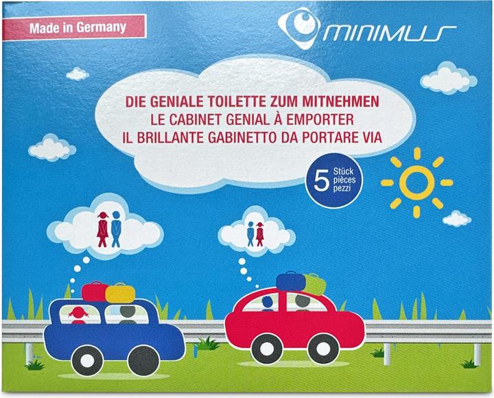 Actual product image Minimus Emergency toilet 5-pack