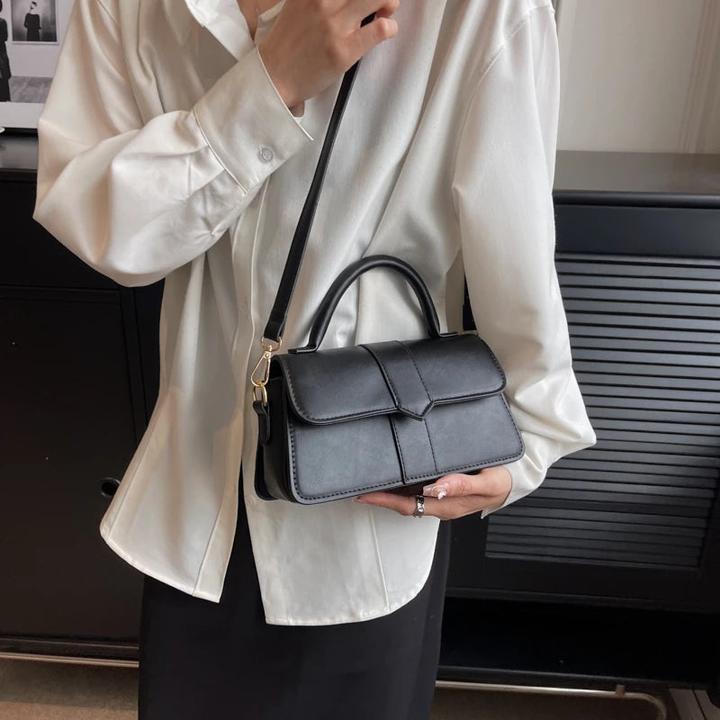 Actual product image Only-Bags.Store Pu Leather Shoulder Bag Handbag - Crossbody Bags Vintage Underarm Bag Square Satchel
