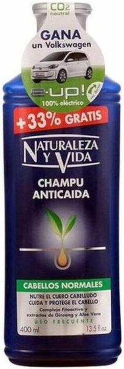 Image du produit Naturaleza Y Vida CHAMPU ANTICAIDA cabello normal 300 +100 ml (300 ml, Shampoing liquide)