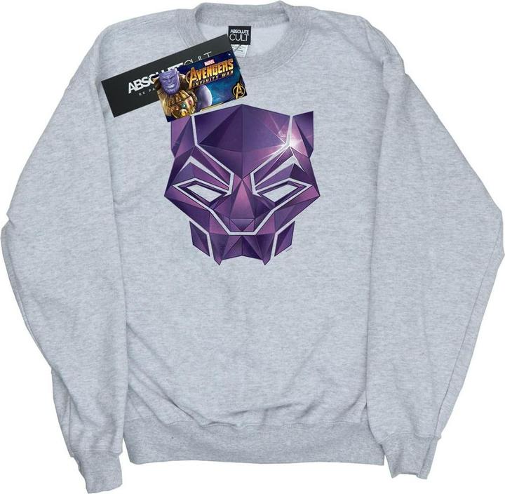 Avengers Infinity War Black Panther Geometrisches Sweatshirt aus Baumwolle
