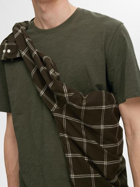 Actual product image Selected Homme Flame yarn cotton T-shirt (XL)