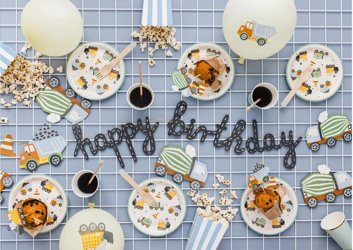 Produktbild Partydeco Girlande Baufahrzeuge