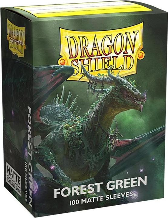 Image du produit Arcane Tinman Sleeves Matte Dragon Shield (100) - Forest Green (63X88mm)
