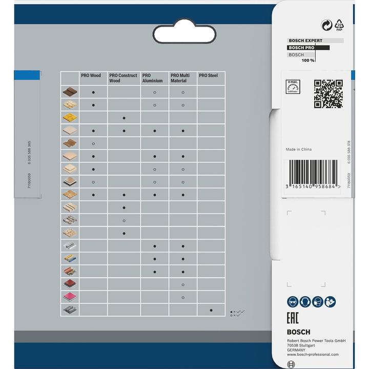 Immagine prodotto Bosch Professional Zubehör Lama per sega circolare a batteria PRO Steel, 136 x 1,6 x 20 mm