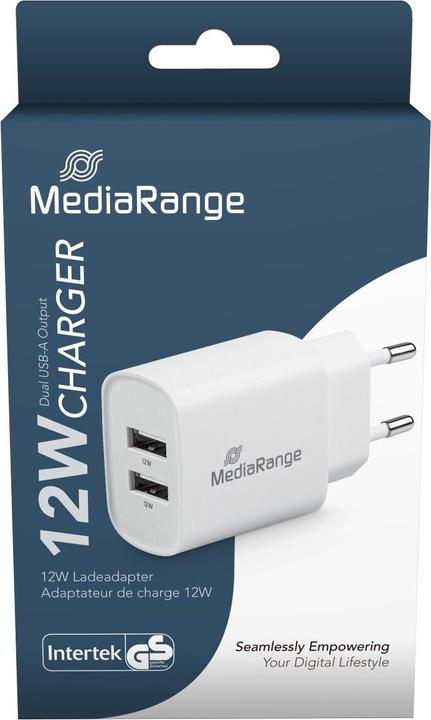 Produktbild MediaRange Steckdosen-Ladegerät (12 W)