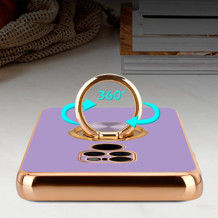 Actual product image Cadorabo Case for Huawei MATE 20 in TPU with camera protection and ring LM089 Style (Mate 20)