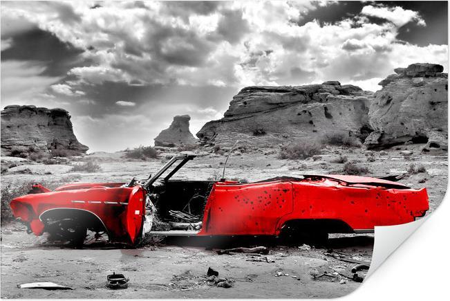 Image du produit Trenddeko Cadillac rouge (60 x 40 cm)