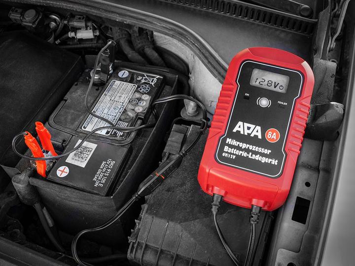 Image du produit APA Chargeur de batterie à microprocesseur (6V, 12V, 8 A)