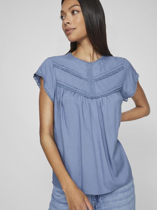 Actual product image Vila Detailed top with short sleeves (40)