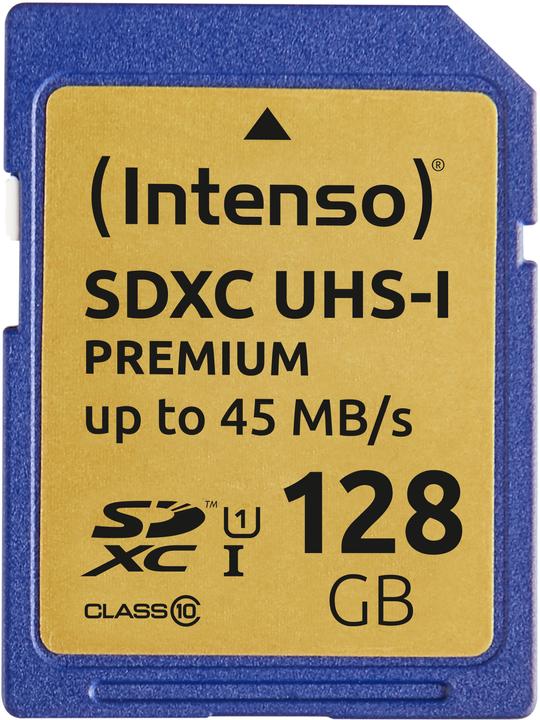 Actual product image Intenso SDXC card (128 GB, SDXC, U1, UHS-I)