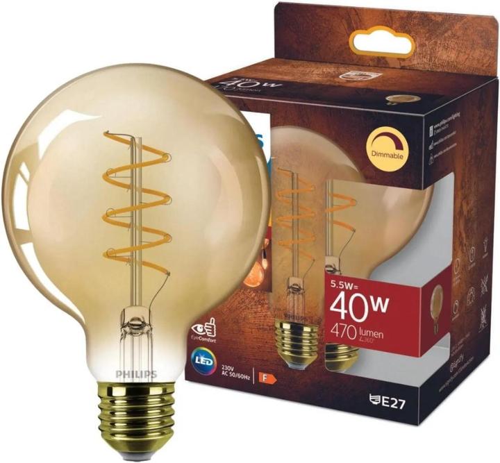 Immagine prodotto Philips Ambra (E27, 5.50 W, 470 lm, 1 x, E)
