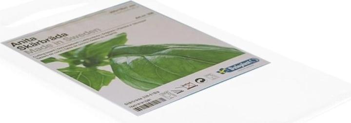 Actual product image Dalolindén Cutting board Anita 25x15x0.7cm with handle hole light white