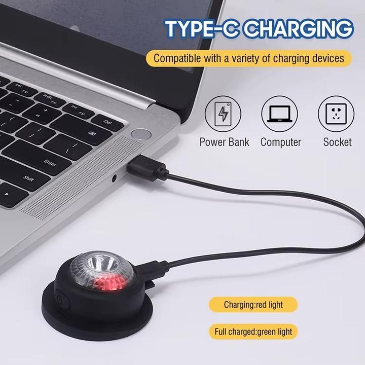 Image du produit Boruit Bonnet chaud d'hiver - lumière de phare rechargeable USB - 500LM