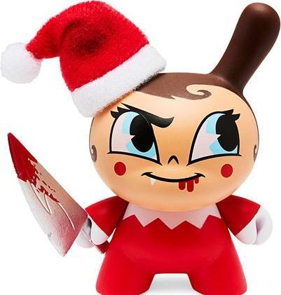 Produktbild Kidrobot Dunny: Holiday 2022 - Go Elf Yourself Evil Edition 3 inch Vinyl Art Figure