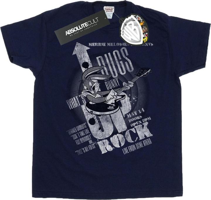 Actual product image Looney Tunes Mens Bugs Bunny What's Up Rock T-Shirt (L)