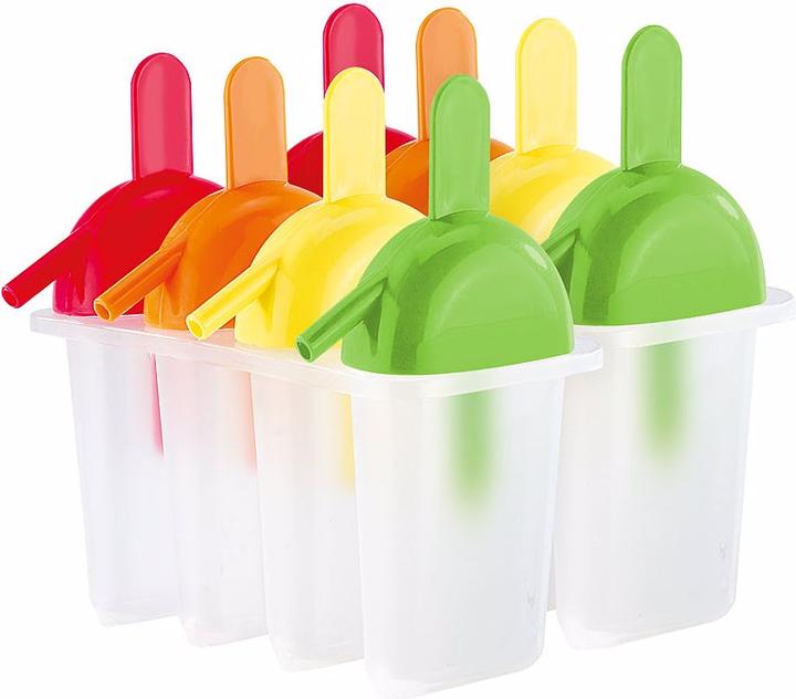 Image du produit Rosenstein & Söhne Moule pour 8 popsicles maison avec paille