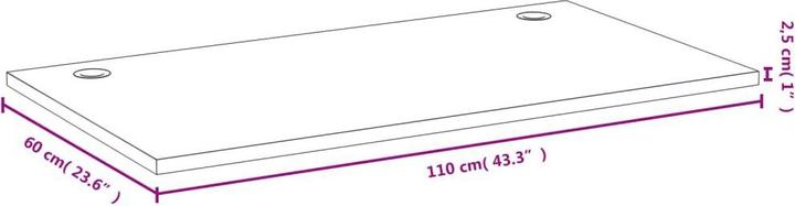 Actual product image VidaXL Pansie (110 x 60 x 2.5 cm)