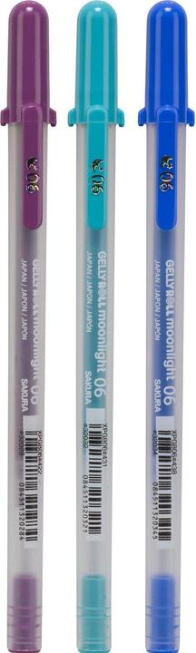 Immagine prodotto Sakura Penna roller in gel Gelly Roll Moonlight 06 "Galaxy (Blu oltremare, Verde acqua, Borgogna, 3 x)