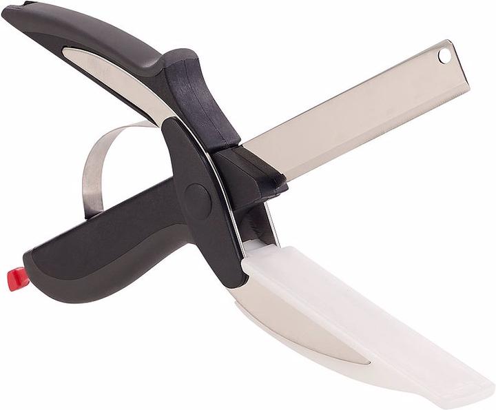 Immagine prodotto Rosenstein & Söhne Forbici da cucina 2in1 con coltello e tagliere integrato (24.50 cm)